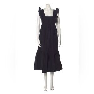 Self-Portrait Square Neckline Midi-Length Dress XS